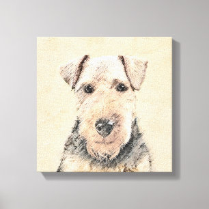 Toile Peinture galloise Terrier - Cute Original Chien Ar