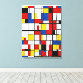 Toile Peinture géométrique Abstraite (Insitu (Plancher de Bois))