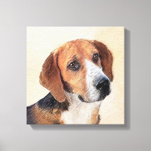 Toile Peinture Harrier - Joli art original chien