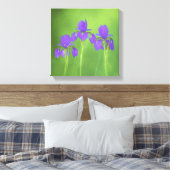 Toile Peinture Iris Violet - Art Fleur Originale (Insitu(Chambre))