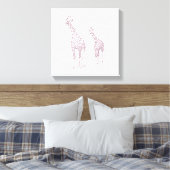 Toile Peinture It Mère et enfants girafes plan dessin (Insitu(Chambre))