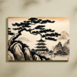 Toile Peinture japonaise à l'encre paysage<br><div class="desc">L'impression en toile d'encre de peinture japonaise est entièrement personnalisable et unique pour être accroché sur les murs de la maison et du bureau. Conçu par Norman.R.</div>