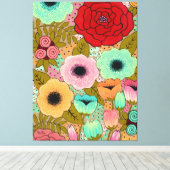 Toile Peinture Jardin Floral Pip Gerard (Insitu (Plancher de Bois))