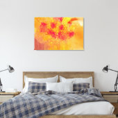 Toile peinture jaune orange Abstrait (Insitu(Chambre))