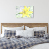Toile Peinture Lily jaune en acrylique (Insitu(Chambre))