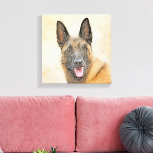 Toile Peinture Malinoise belge - Cute Original Chien Art (Insitu(Salon))