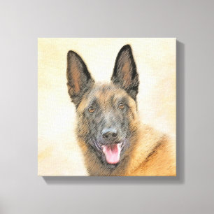 Toile Peinture Malinoise belge - Cute Original Chien Art