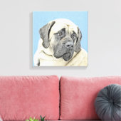 Toile Peinture Mastiff (Fawn) anglaise - Art Chien origi (Insitu(Salon))