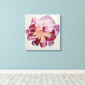 Toile Peinture mixte de rose pétale violet (Insitu (Plancher de Bois))