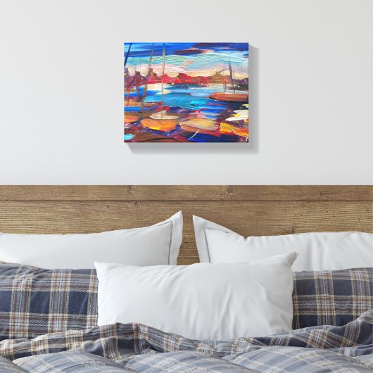 Toile Peinture moderne, anses marines (Insitu(Chambre))