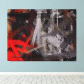 Toile Peinture moderne Arrière - plan Abstrait #2 (Insitu (Plancher de Bois))