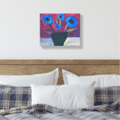Toile Peinture moderne, fleurs dans le vase (Insitu(Chambre))
