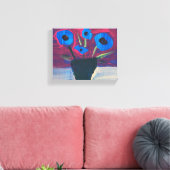 Toile Peinture moderne, fleurs dans le vase (Insitu(Salon))