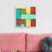 Toile Peinture multicolore sur les côtes contemporaines (Insitu(Salon))