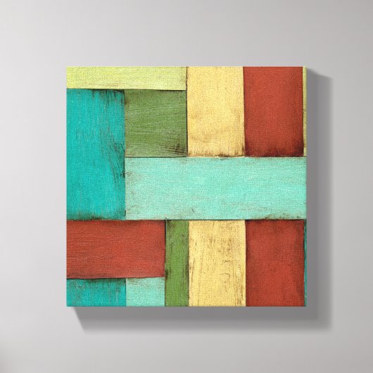 Toile Peinture multicolore sur les côtes contemporaines (Recto)