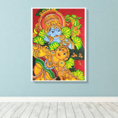 Toile Peinture murale de Krishna radha (Insitu (Plancher de Bois))