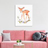 Toile Peinture murale de petit cerf (Insitu(Salon))