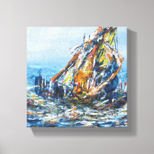 Toile Peinture murale du navire