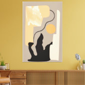 Toile Peinture murale minimaliste (Insitu(Salon))