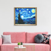 Toile Peinture Nocturne Starry Par Le Peintre Vincent Va (Insitu(Salon))
