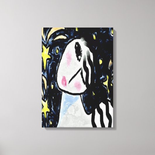 Toile Peinture numérique Abstraite étoile (Recto)