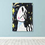 Toile Peinture numérique Abstraite étoile (Insitu (Plancher de Bois))