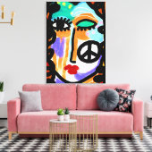 Toile Peinture numérique Abstraite pour la paix (Insitu(Salon))