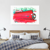 Toile *~* Peinture numérique classique Photo Vintage Ret (Insitu(Chambre))