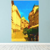 Toile Peinture numérique de la ville de Bucarest (Insitu (Plancher de Bois))