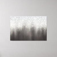 Peinture Pailletée Ombrée Abstraite Blanche Et Gri