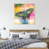 Toile Peinture papillon Art Monet (Insitu(Chambre))