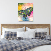 Toile Peinture papillon Art Monet (Insitu(Chambre))