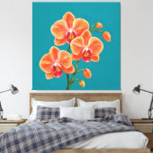 Toile peinture par pulvérisation d'orchidée (Insitu(Chambre))