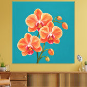 Toile peinture par pulvérisation d'orchidée (Insitu(Salon))