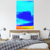 Toile Peinture Paysage Abstrait coloré Moderne (Insitu(Chambre))