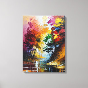 Toile Peinture paysagère dynamique : Apporter la nature