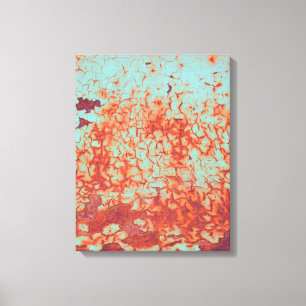 Toile Peinture Peeling et rouille Abstrait