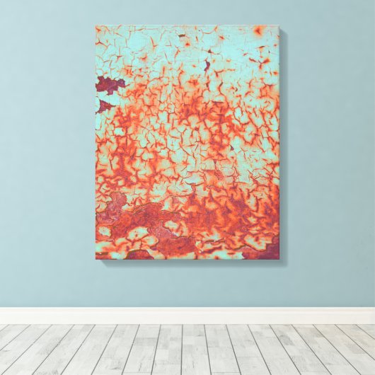 Toile Peinture Peeling et rouille Abstrait (Insitu (Plancher de Bois))