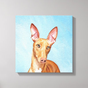 Toile Peinture Pharaon Hound - Cute Original Chien Art