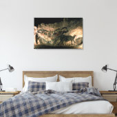 Toile Peinture rocheuse d'un animal à cornes, c.17000 av (Insitu(Chambre))