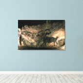 Toile Peinture rocheuse d'un animal à cornes, c.17000 av (Insitu (Plancher de Bois))