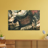 Toile Peinture rocheuse d'un taureau noir, c.17000 av. J (Insitu(Salon))