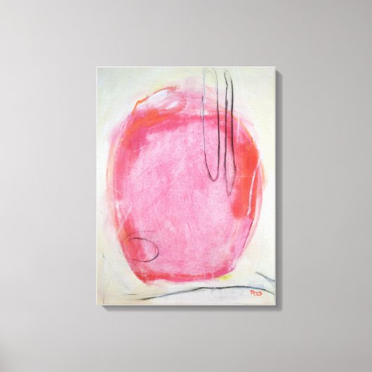 Toile Peinture rose Abstraite (Recto)