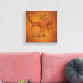 Toile peinture rupestre (Insitu(Salon))