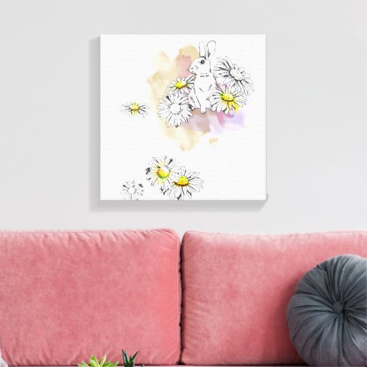 Toile Peinture sur lapin (Insitu(Salon))