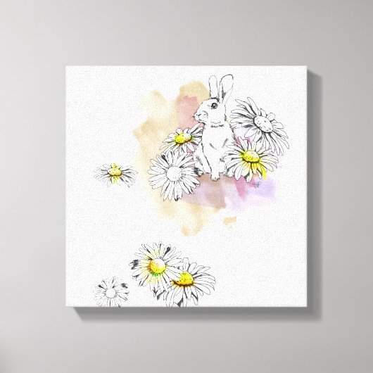 Toile Peinture sur lapin (Recto)