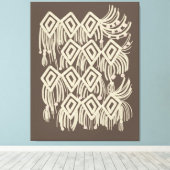 Toile Peinture suspendue boho macramé (Insitu (Plancher de Bois))
