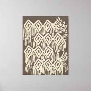 Toile Peinture suspendue boho macramé