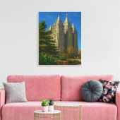 Toile Peinture Temple Salt Lake #1™ LDS Canvas Wall Art (Insitu(Salon))