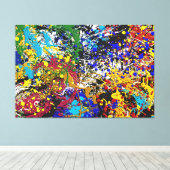 Toile Peinture Throwin Abstraite (Insitu (Plancher de Bois))